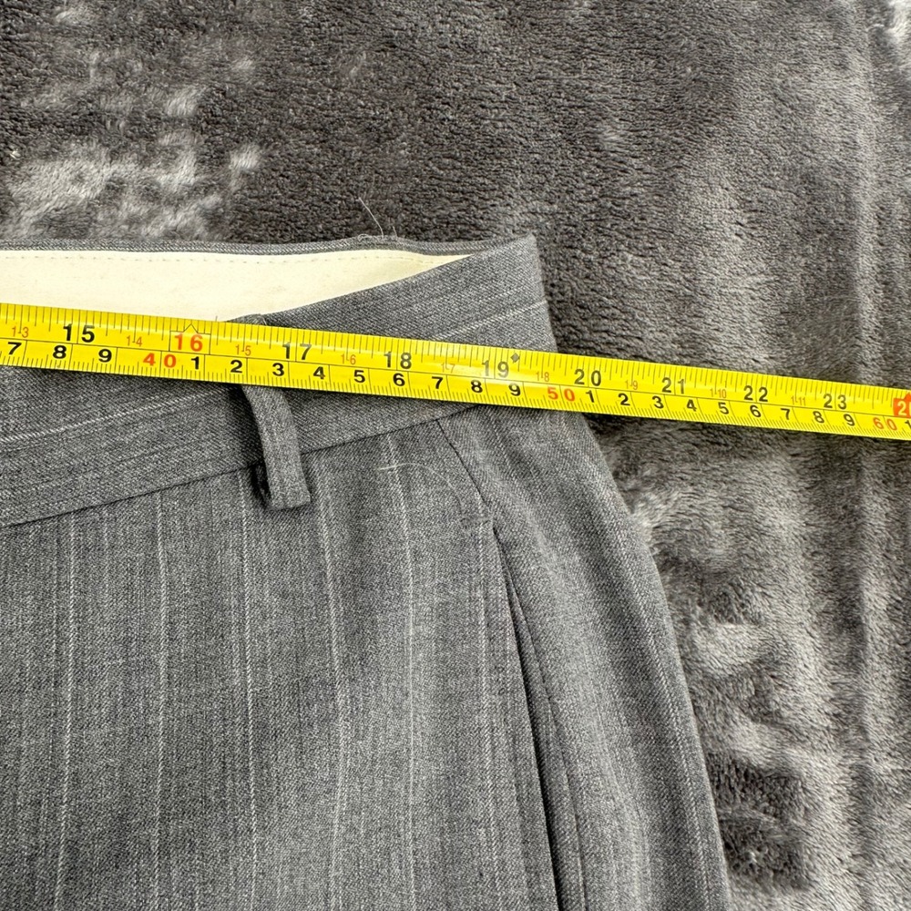 Brooks Brothers 346 WOOL Dress Pants Grey Pinstripe Wool Stretch  Men's 42x31 - Picture 7 of 9